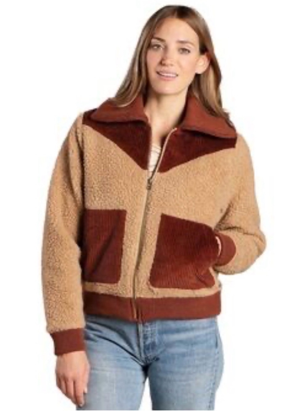 Toad & Co womens sespe sherpa cord jacket size medium